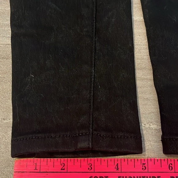 Black Low Rise Skinny-Straight Jeans - Picture 9 of 9